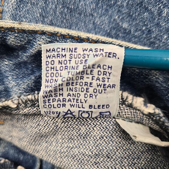 Vintage Jordache Women's Jeans Pleated Tapered Dark Wash sz 26 SEE MEASUREMENTS - Picture 13 of 16